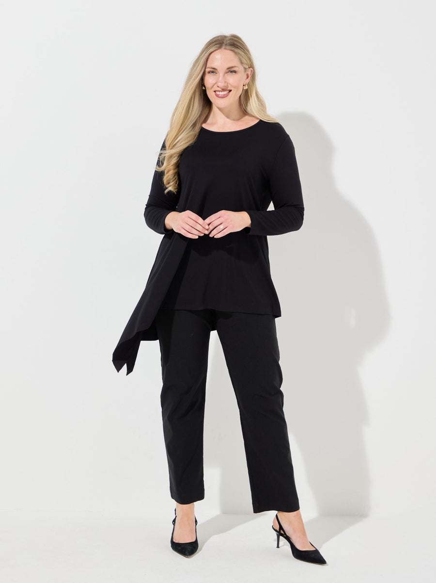 Tahlia Jersey Top - Black