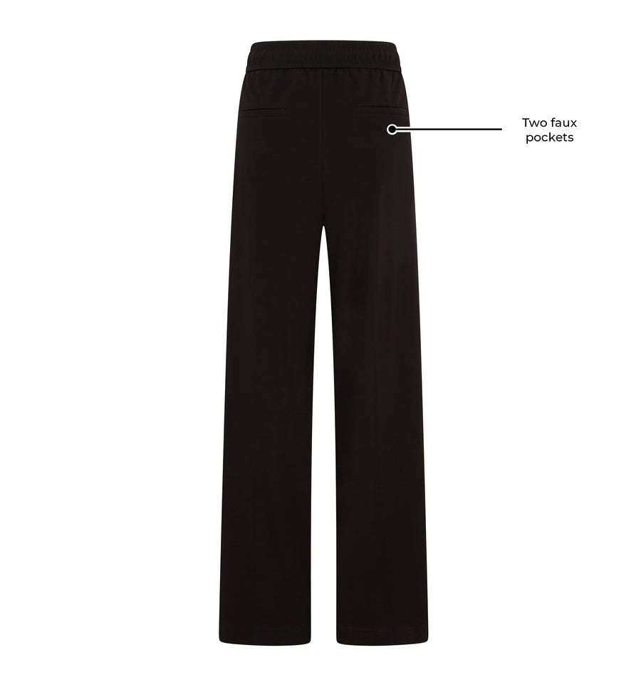 Kati by ROBELL Premium Jersey Trouser - Black