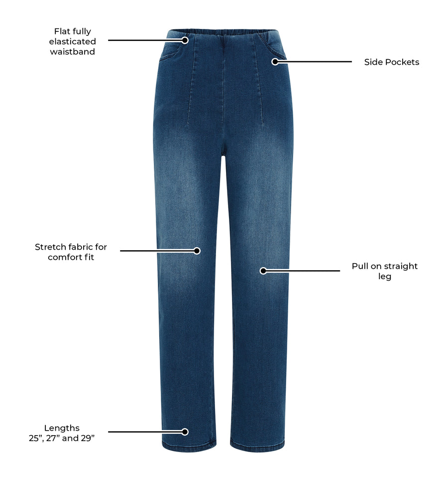 Rebecca Stretch Jean - Denim Blue