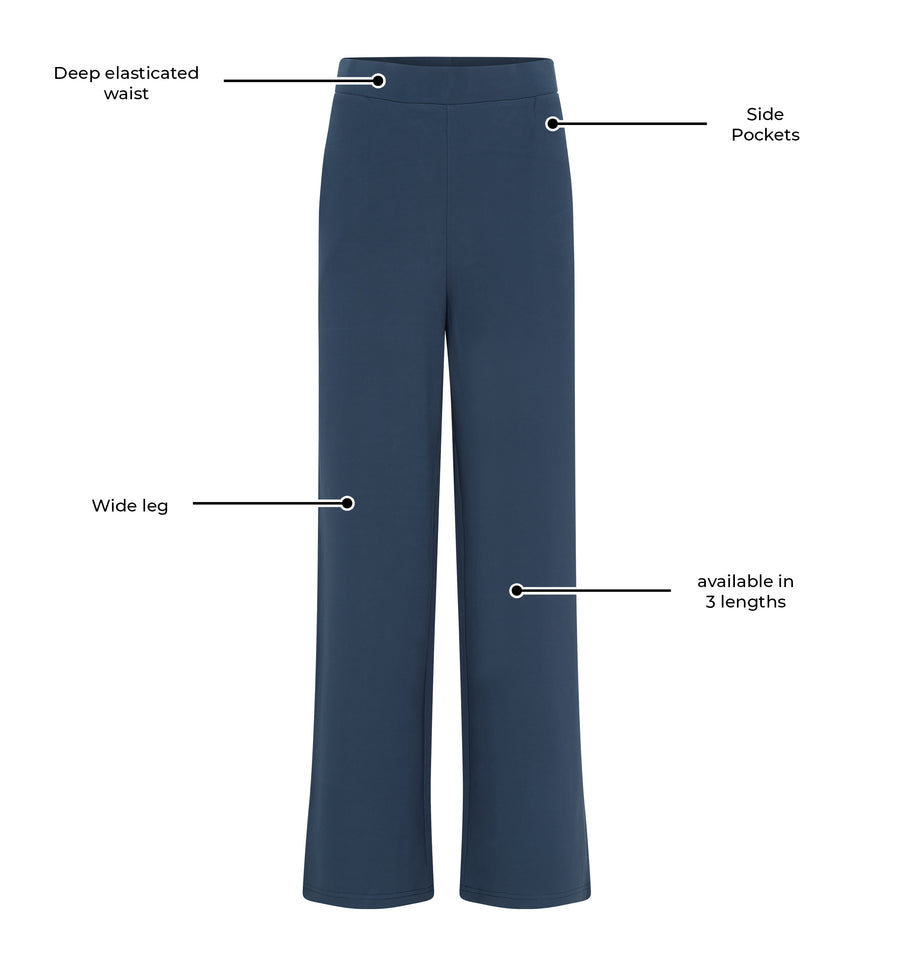 Rita Ponte Di Roma Trouser - Denim Blue