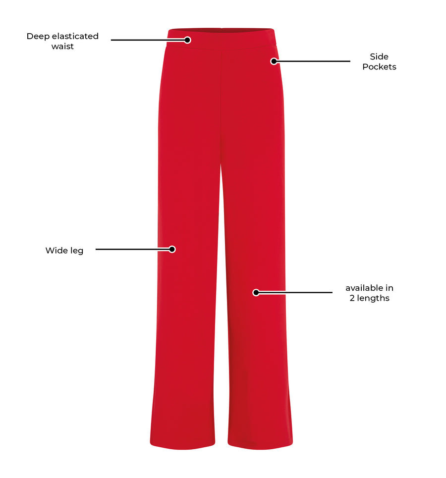 Rita Ponte Di Roma Trouser - Red