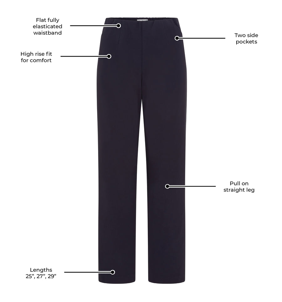 Ruth Stretch Trouser - Navy