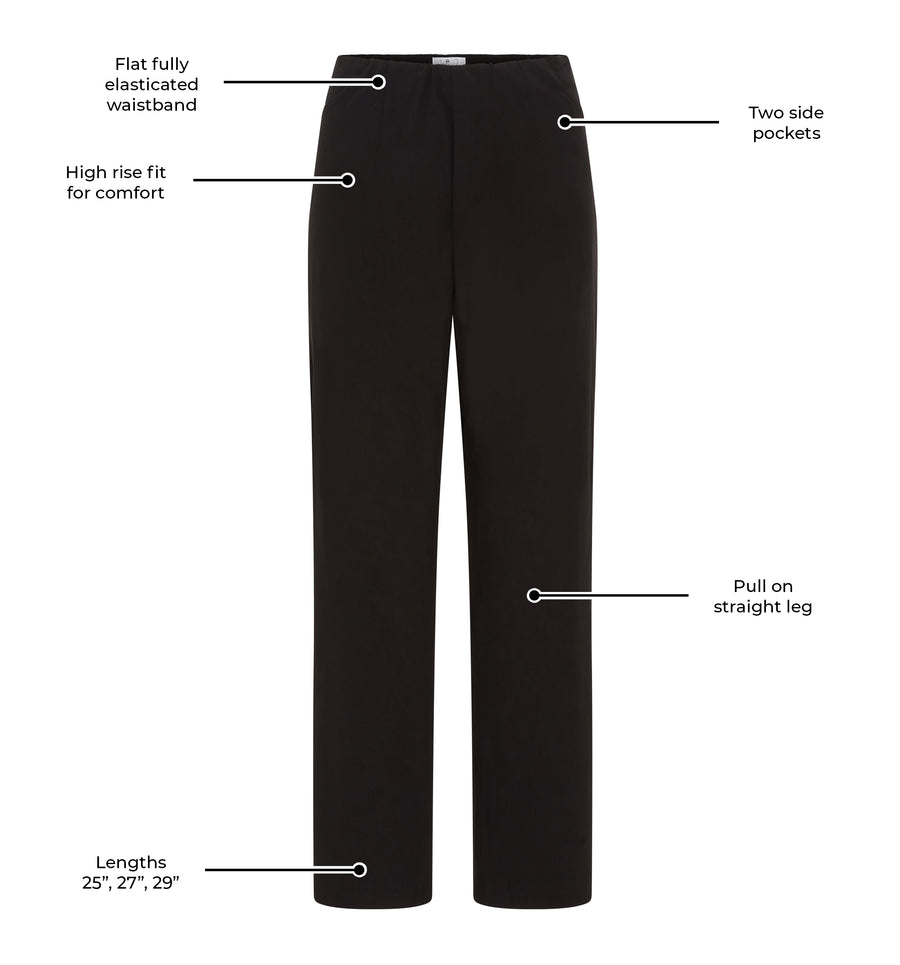 Ruth Stretch Trouser - Black