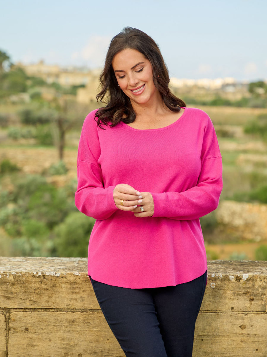 Mette Knitted Jumper - Pink