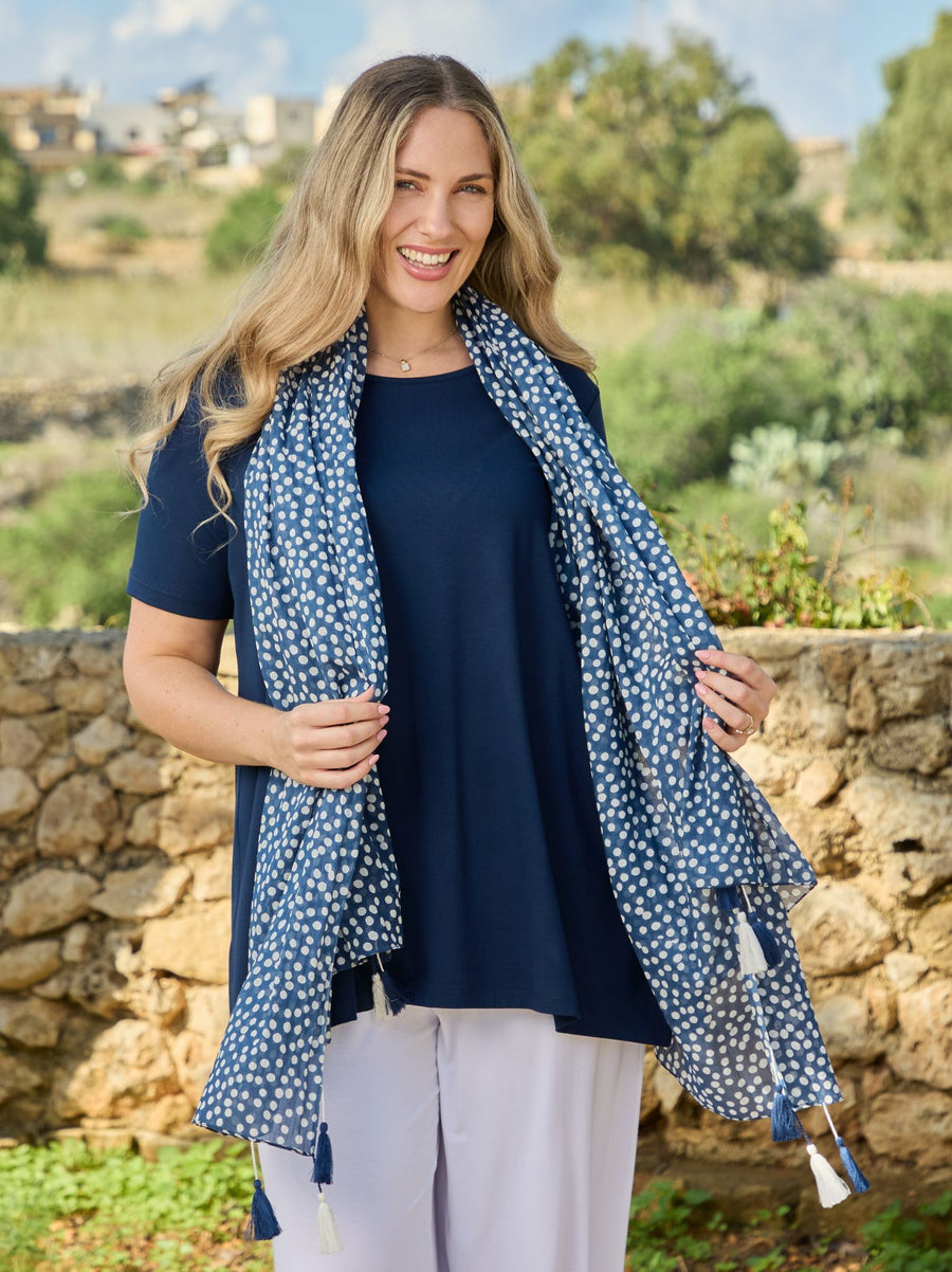 Torie Jersey Top - Navy
