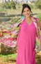 Brush Stroke Silk Feel Scarf - Bright Multi
