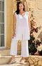 Ramona Linen Trouser - White