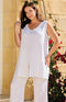 Carson Linen Top - White