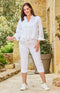 Capri Trouser (Robell Marie) - White
