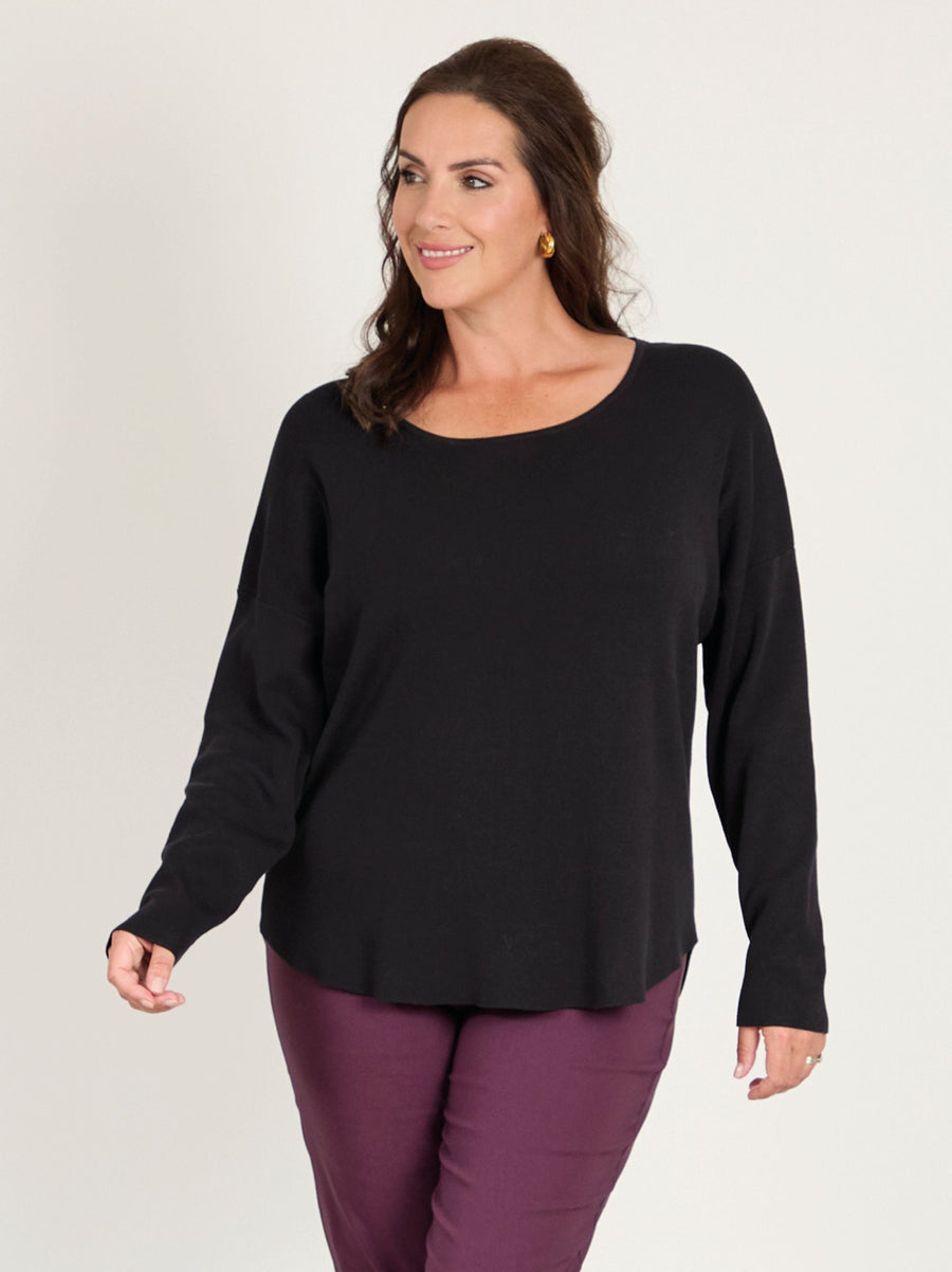Mette Knitted Jumper - Black