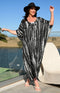 Pinto Long Cover Up - Black/White