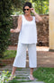 Renee Jersey Trouser - White