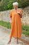 Suzanna by CISO Viscose/Linen Dress - Orange