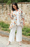 Heidy Crinkle Shirt - Terracotta/Cream