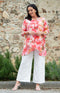 Helen Printed Top - Pink Floral
