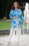 Honor Printed Shirt - Blue/Green