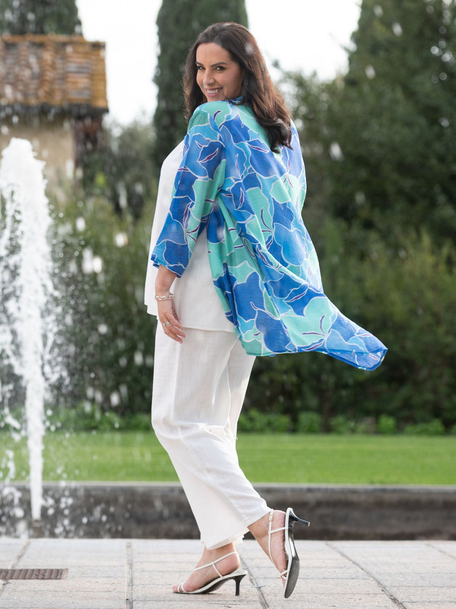 Honor Printed Shirt - Blue/Green