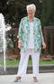 Josephine Printed Shirt - Emerald Multi