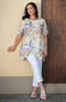 Tindra Print Crinkle Top - Multi