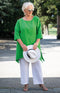 Tatiana Linen Tunic - Apple