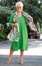Dove Linen Dress - Apple