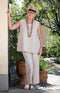 Toya Linen Vest - Natural