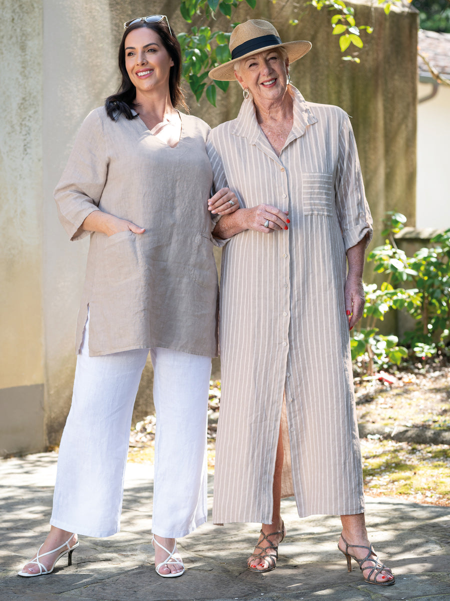 Tillworth Natural Linen Top