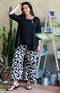 Fiona Viscose/Linen Top - Black