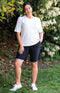 Emma 04 by Robell Stretch Shorts - Navy