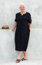 Suzanna by CISO Viscose/Linen Dress - Black
