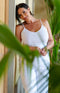 Tilly Jersey Strappy Vest - White