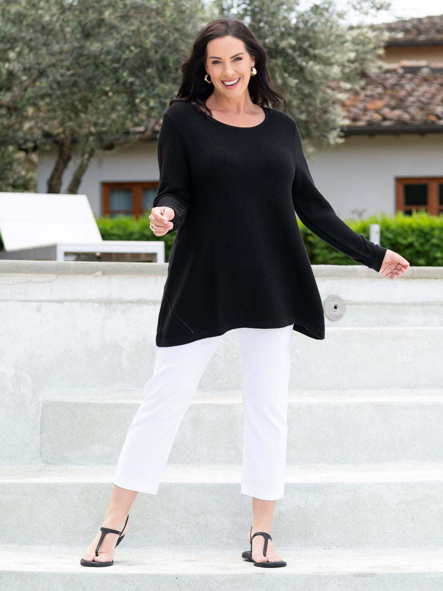 Margaret Knitted Jumper - Black