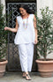 Toya Linen Vest - White