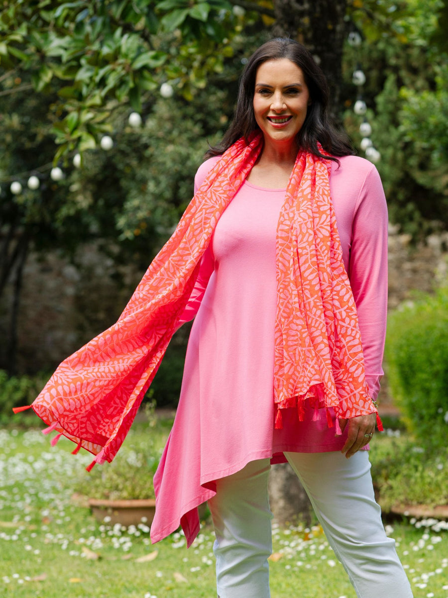 Tahlia Jersey Top - Hot Pink