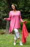 Tahlia Jersey Top - Hot Pink