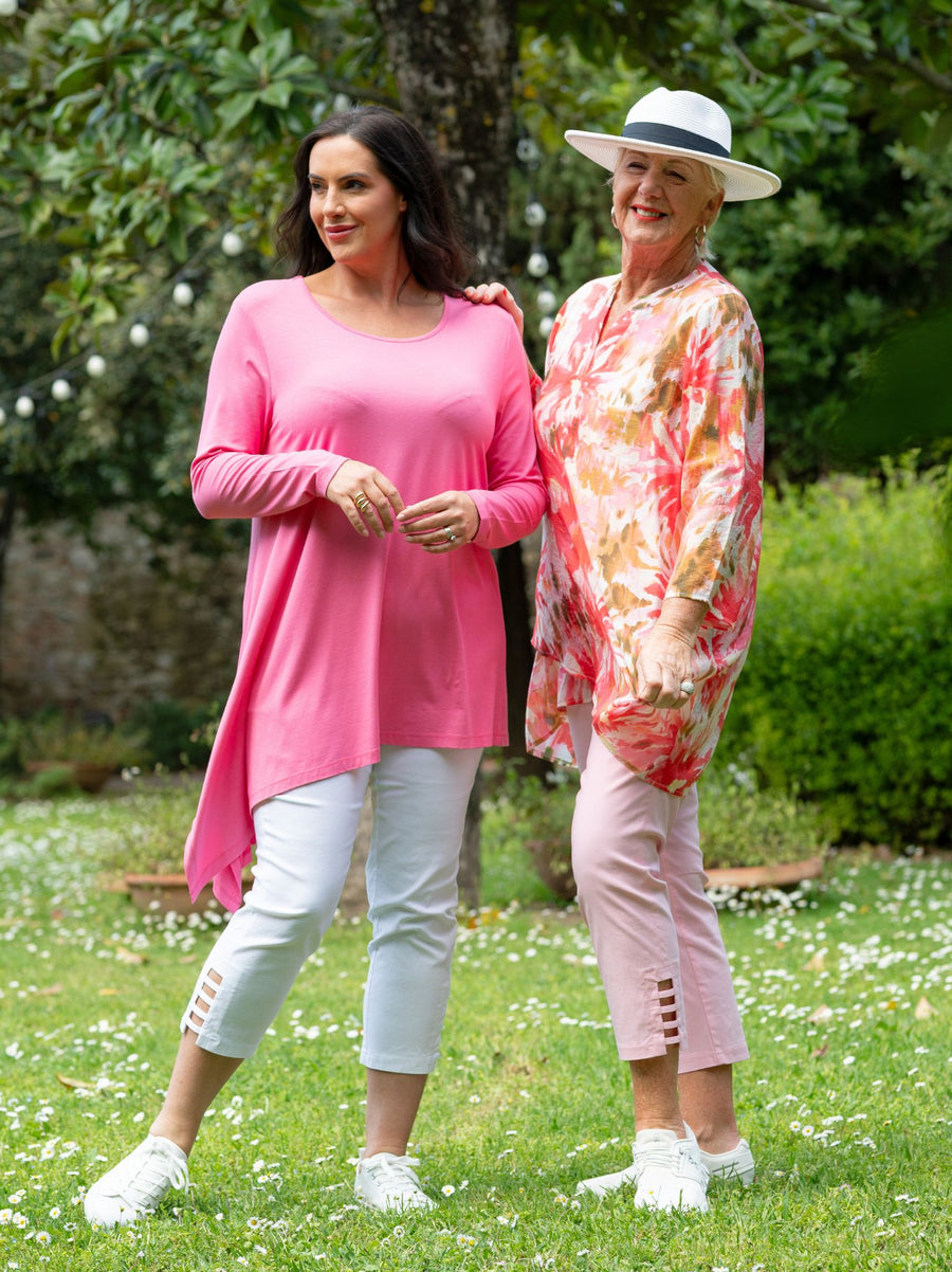 Helen Printed Top - Pink Floral