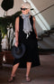 Sigrid by CISO Viscose/Linen Dress - Black