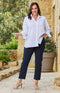 Ruth Stretch Trouser - Navy