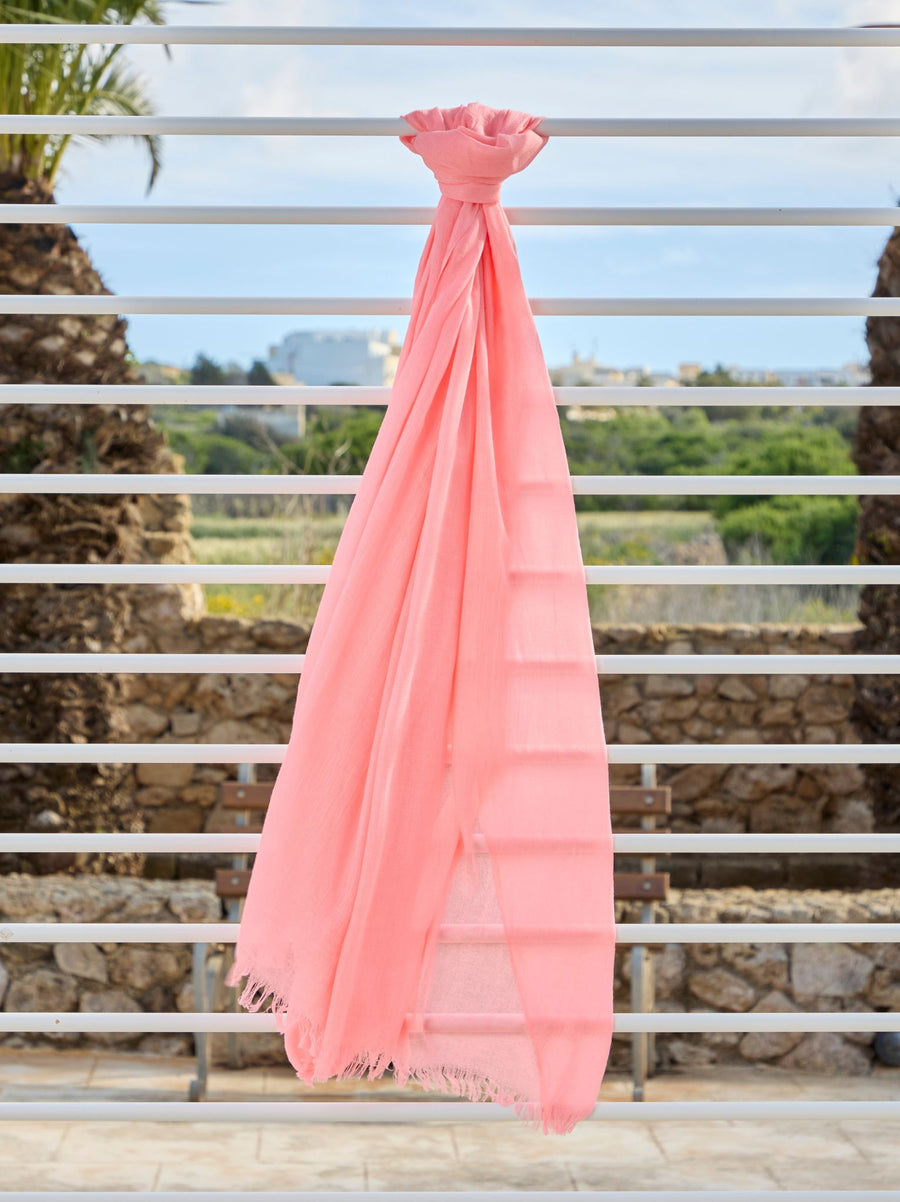 Summer Plain Scarf - Pink