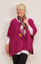 Camilla Moss Stitch Poncho - Amethyst