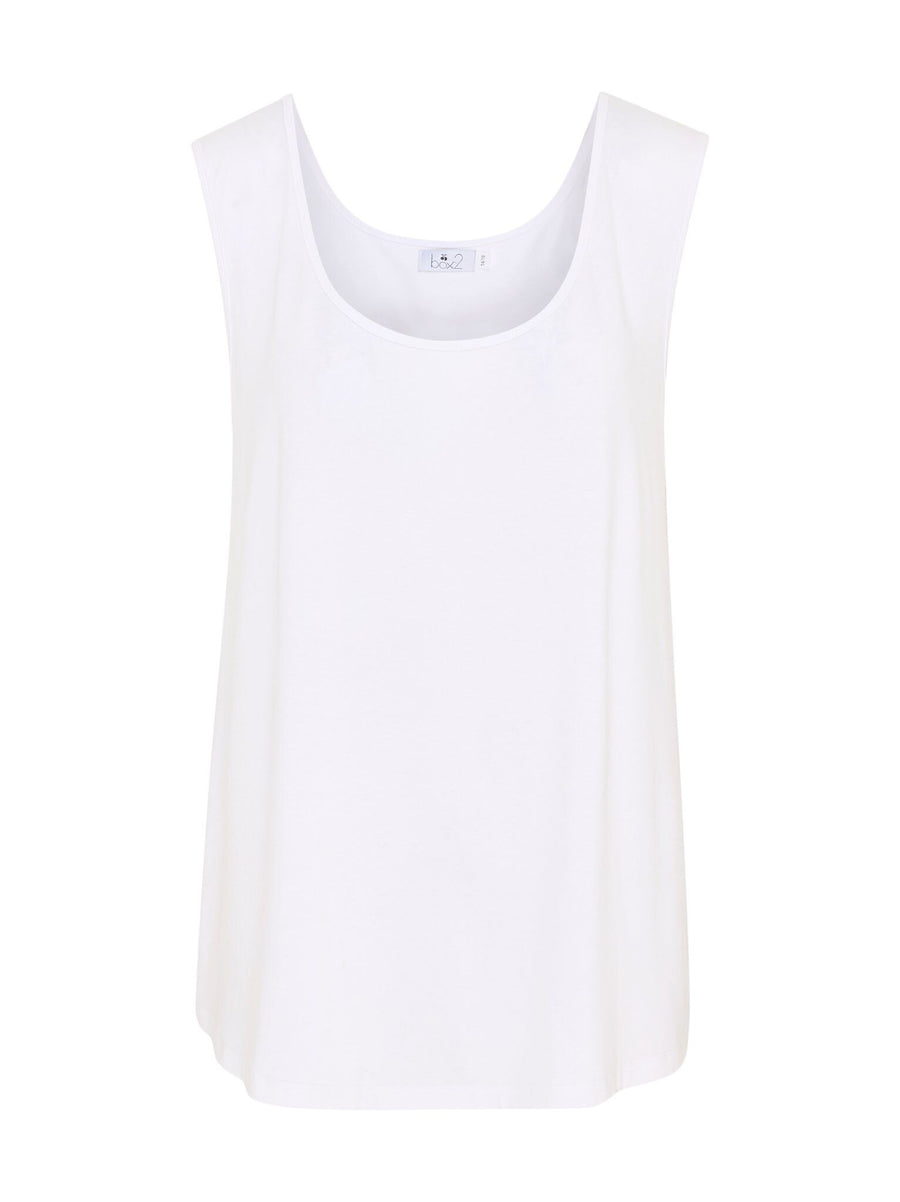 Tara Jersey Vest - White