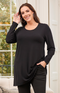 Tessa Jersey Top - Black