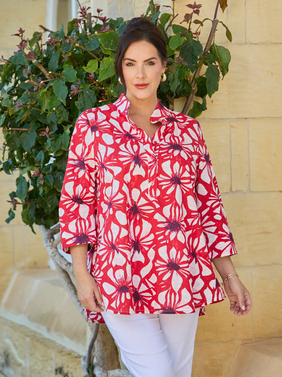 Haven by NOEN Shirt - Red Floral