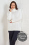 Marisse Plain Knit Roll Neck Jumper - Cream
